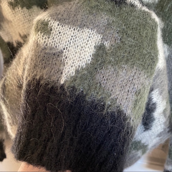 Sandro Camouflage Mohair-blend Sweater - Picture 3 of 5